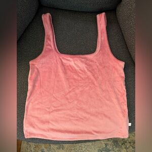 Pink Women's Top, velvet feeling. Size large